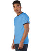 Champion Adult Ringer T-Shirt light blue/ navy ModelQrt