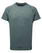 TriDri Unisex Panelled Tech T-Shirt black melange OFFront