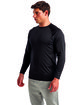 TriDri Unisex Panelled Long-Sleeve Tech T-Shirt black ModelQrt