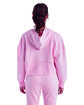 TriDri Ladies' Alice Half-Zip Hooded Sweatshirt light pink ModelBack