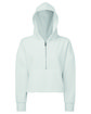 TriDri Ladies' Alice Half-Zip Hooded Sweatshirt white OFFront