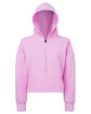 TriDri Ladies' Alice Half-Zip Hooded Sweatshirt light pink OFFront