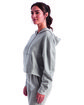 TriDri Ladies' Alice Half-Zip Hooded Sweatshirt heather grey ModelQrt