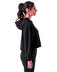 TriDri Ladies' Alice Half-Zip Hooded Sweatshirt black ModelSide