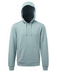 TriDri Unisex Spun Dyed Hooded Sweatshirt grey melange OFFront