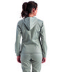 TriDri Ladies' Spun Dyed Full-Zip Hooded Sweatshirt grey melange ModelBack