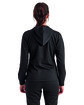 TriDri Ladies' Spun Dyed Full-Zip Hooded Sweatshirt black ModelBack