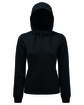 TriDri Ladies' Spun Dyed Full-Zip Hooded Sweatshirt black OFFront