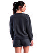 TriDri Ladies' Billie Side-Zip Sweatshirt charcoal ModelBack