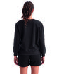 TriDri Ladies' Billie Side-Zip Sweatshirt black ModelBack