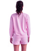 TriDri Ladies' Billie Side-Zip Sweatshirt light pink ModelBack