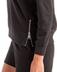 TriDri Ladies' Billie Side-Zip Sweatshirt black FlatFront