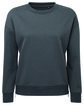 TriDri Ladies' Billie Side-Zip Sweatshirt charcoal OFFront