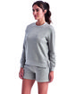 TriDri Ladies' Billie Side-Zip Sweatshirt heather grey ModelQrt