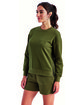 TriDri Ladies' Billie Side-Zip Sweatshirt olive ModelQrt