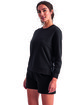 TriDri Ladies' Billie Side-Zip Sweatshirt black ModelQrt