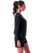 TriDri Ladies' Billie Side-Zip Sweatshirt black ModelSide