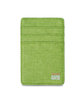 Prime Line Heathered RFID Wallet lime green ModelBack
