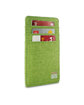 Prime Line Heathered RFID Wallet lime green ModelSide