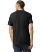 American Apparel Unisex Triblend USA Made Short-Sleeve Track T-Shirt TRI BLACK ModelBack