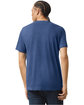 American Apparel Unisex Triblend USA Made Short-Sleeve Track T-Shirt TRI INDIGO ModelBack