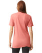 American Apparel Unisex Triblend Short-Sleeve Track T-Shirt tri coral ModelBack