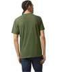 American Apparel Unisex Triblend Short-Sleeve Track T-Shirt tri olive ModelBack