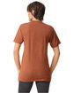 American Apparel Unisex Triblend Short-Sleeve Track T-Shirt tri rust ModelBack