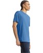 American Apparel Unisex Triblend USA Made Short-Sleeve Track T-Shirt ATHLETIC BLUE ModelSide