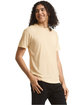 American Apparel Unisex Triblend Short-Sleeve Track T-Shirt tri cream ModelSide