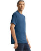 American Apparel Unisex Triblend Short-Sleeve Track T-Shirt tri dusk ModelSide