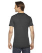 American Apparel Unisex Triblend Short-Sleeve Track T-Shirt TRI BLACK ModelBack