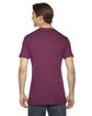 American Apparel Unisex Triblend Short-Sleeve Track T-Shirt TRI CRANBERRY ModelBack