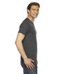American Apparel Unisex Triblend Short-Sleeve Track T-Shirt TRI BLACK ModelSide