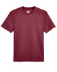 Team 365 Youth Sonic Heather Performance T-Shirt sp maroon hthr FlatFront