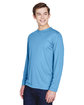 Team 365 Men's Zone Performance Long-Sleeve T-Shirt sport light blue ModelQrt