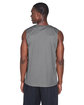 Team 365 Men's Zone Performance Muscle T-Shirt sport graphite ModelBack