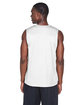 Team 365 Men's Zone Performance Muscle T-Shirt WHITE ModelBack
