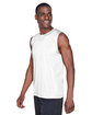 Team 365 Men's Zone Performance Muscle T-Shirt white ModelQrt