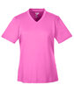 Team 365 Ladies' Zone Performance T-Shirt SP CHARITY PINK OFFront