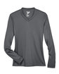Team 365 Ladies' Zone Performance Long-Sleeve T-Shirt sport graphite FlatFront