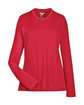 Team 365 Ladies' Zone Performance Long-Sleeve T-Shirt sport red OFFront