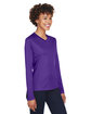 Team 365 Ladies' Zone Performance Long-Sleeve T-Shirt sport purple ModelQrt