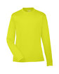 Team 365 Youth Zone Performance Long-Sleeve T-Shirt safety yellow OFFront