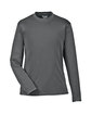 Team 365 Youth Zone Performance Long-Sleeve T-Shirt sport graphite OFFront