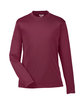 Team 365 Youth Zone Performance Long-Sleeve T-Shirt SPORT MAROON OFFront