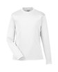 Team 365 Youth Zone Performance Long-Sleeve T-Shirt white OFFront