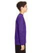 Team 365 Youth Zone Performance Long-Sleeve T-Shirt sport purple ModelSide