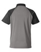 Team 365 Men's Command Snag-Protection Colorblock Polo sprt grapht/ blk OFBack