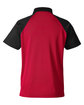 Team 365 Men's Command Snag-Protection Colorblock Polo sport red/ black OFBack